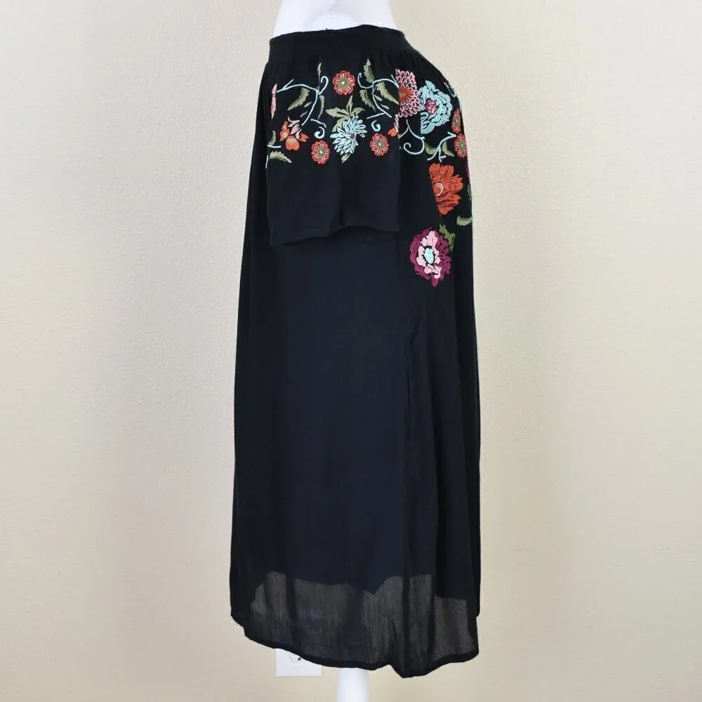 Sundance Blossom Embroidered Floral Off Shoulder Dress - XS - Picture 6 of 10